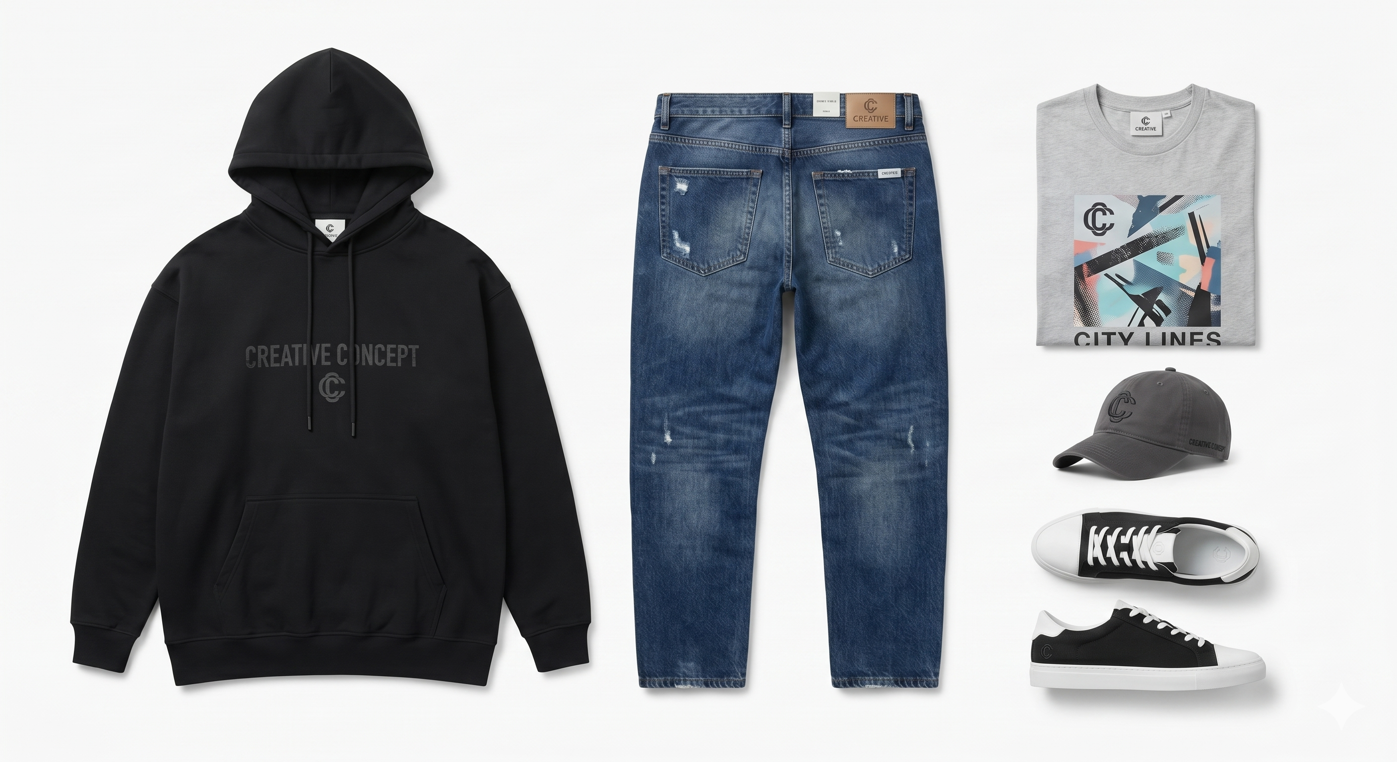 Custom streetwear and urban fashion manufactured by Creative Concept